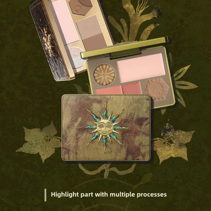 Makeup Girlcult All In One Multifunctional Face Palette Blush Highlighter Contour & Bronzer Powder & Cream for Flawless Glow