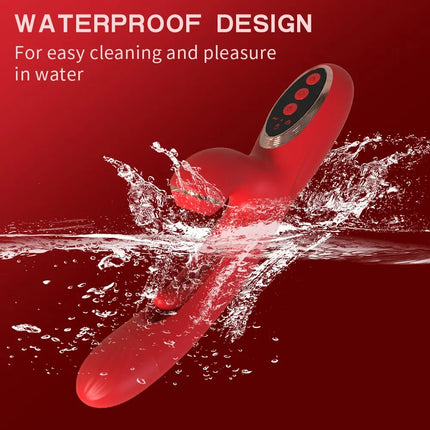 G spot Vibrator Dildo Sex Toys for Women, Clitoral Vibrator Adult Toys with Flapping & Sucking, Rabbit Vibrators Couples Sex Toy