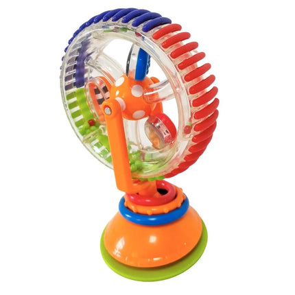 Baby Rotating Ferris Wheel Rattle with Suction Cup Early Development Rattle Toy Funny Feeding Plaything for Babies and Toddlers