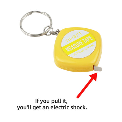 New and unique electric shock tape measure, prank entertainment, prank toys, prank friends entertainment