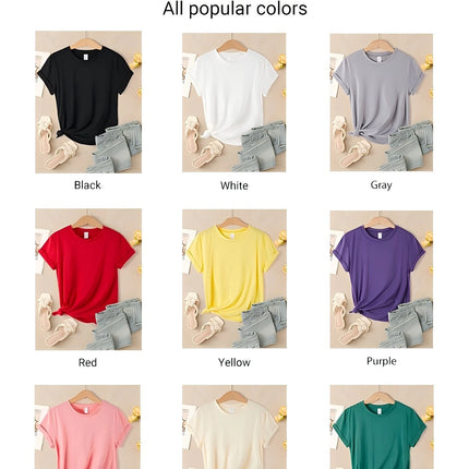 I Tried To Be Normal Once Print Women T-Shirts Multicolor Modal Short Sleeve Trendy Sports Clothes Casual Hip Hop Clothing