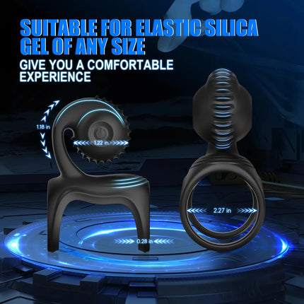Vibrating Cock Ring Snail Vibe Clitoral Stimulator Penis Ring Sleeve Vibrator Couples Adult Sex Toys for Men Women