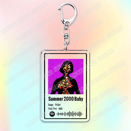 TV Girl Songs Keychains for Women Accessories Bag Cigarettes Out The Window Lovers Rock Not Allowed Keying Jewelry Fans Gifts