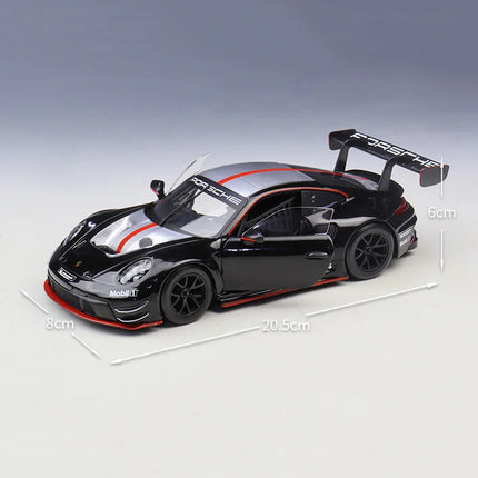 Bburago 1:24 Porsche 911 GT3 R Alloy Sports Car Model Diecast Metal Track Racing Car Vehicle Model High Simulation Kids Toy Gift