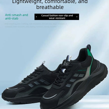 Steel Toe Shoes for men women comfortable lightweight work safety shoes Anti-Puncture safety toe sneakers work protection boots