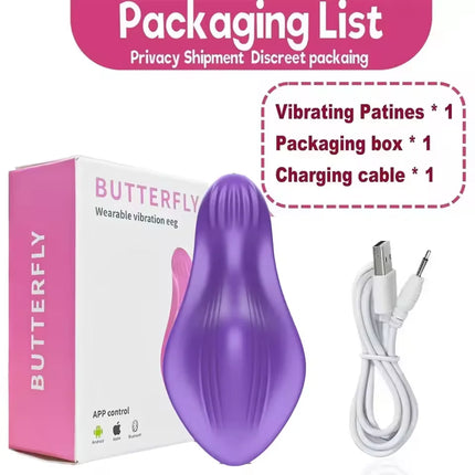 APP Wearable Vibrator Sex Toy for Women 9 Modes Powerful Two Point Stimulation Personal Massager Rechargeable Couple Sex Toys