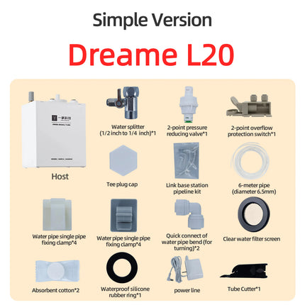 Ecovacs X11 X12 T90 X9 T50 X8 X1 Robot Vacuum Water Change Kit Auto Water Refill and Drain water hookup kit accessories Module