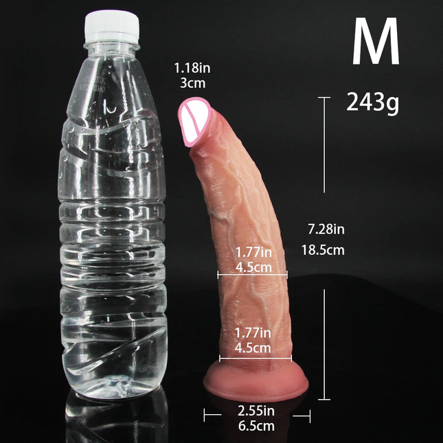 Realistic Anal Dildo Butt Plug Prostate Massager with Suction Cup Penis for Beginners Sex Toy for Women Anal Vaginal Masturbator