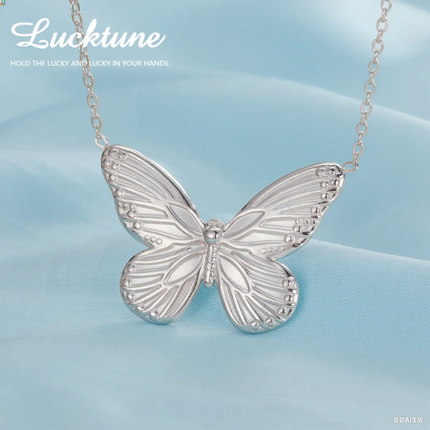Lucktune Gold Color Butterfly Pendant Necklace Women's Stainless Steel Necklace Fashion Animal Jewelry Party Gifts Wholesale