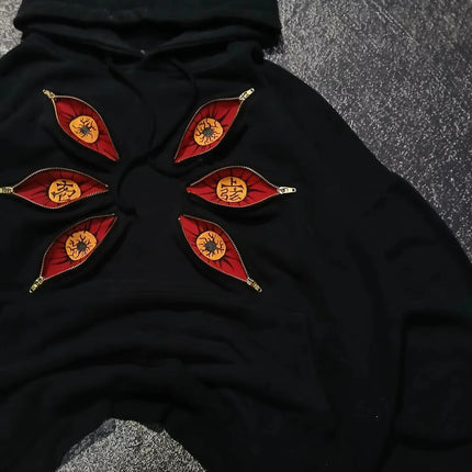 American Y2K New Fashion Joker Zipper Design Sense Hoodie Women Street Hip Hop Retro Loose Fleece Thick Sweatshirt Unisex Hoodie