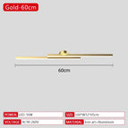 Gold-L60cm / Cold White-NO REMOTE
