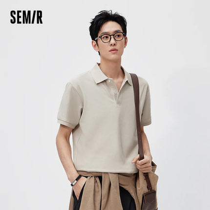 Semir Mens Polo 2026 Classic Lapel Knitted Moisture Wicking Quick Dry Cool Feeling Antibacterial