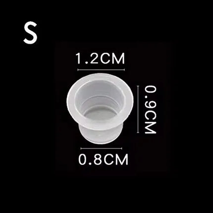 LASTJUDG 1000Pcs High-quality Tattoo Ink Cups Disposable Plastic Pigment Clear Permanent Makeup Tattoo Accessory Tattoo Ink