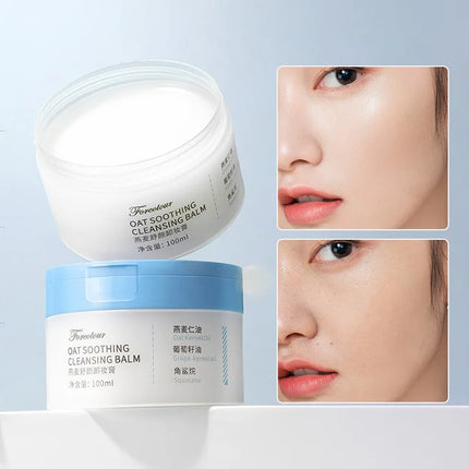 Forcolour Oat Gentle Makeup Remover Cleansing Balm for All Skin Types Refreshing Moisturizing Deep Cleansing Makeup Remover