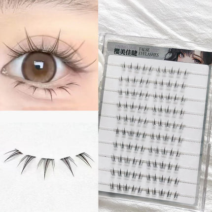 No Glue Need Sunflower Bottom Eyelashes Individual Lower Lashes Cluster Self-adhesive Natural Comic Under Eyelash Extension