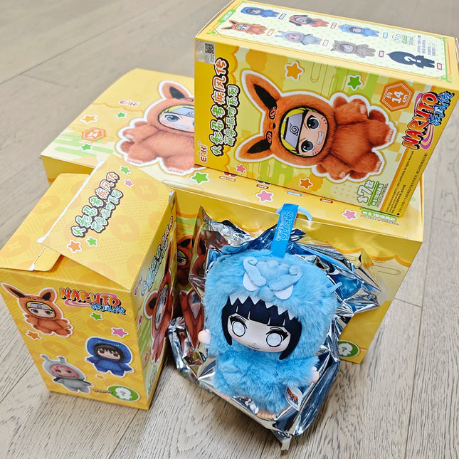 EAKI Naruto Blind Box Shippuden Naruto Uzumaki Sasuke Kakashi Party Series Stuffed Doll Handmade Ornament Toy Collection Gift