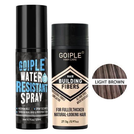 Maximum Hold Hair Fiber Waterproof Spray Hair Building Fibers Perfect for All-Day Wear Fiberhold Spray for Fine or Thinning Hair