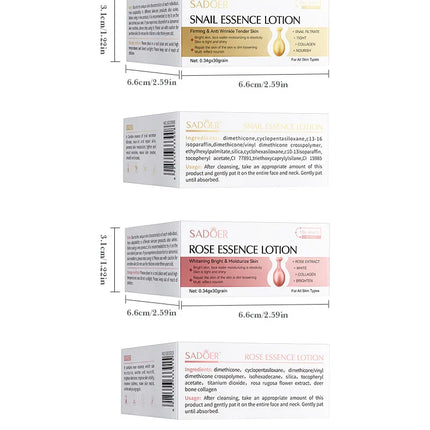 30pcs SADOER Rose Sanil Face Serum Anti Wrinkle Moisturizing Brightening Firming Facial Essence Beauty Face Skin Care Products