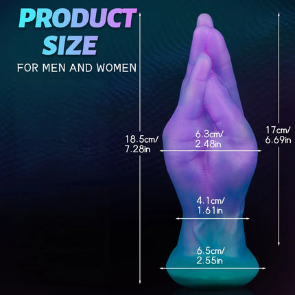 Wearable Fist ButtPlug Remote Vibrator Dildo Finger Vagina Anal Massage G-Spot Stimulation for Adult Masturbator Fisting Sex Toy
