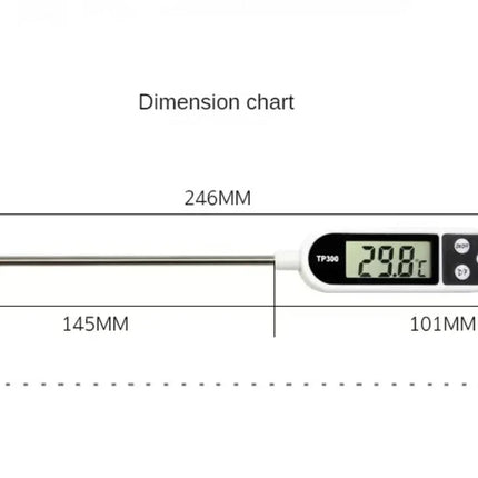 1PCS Food Thermometer TP300 Digital Kitchen Thermometer For Meat Cooking Food Probe BBQ Electronic Oven Kitchen Tools Portable