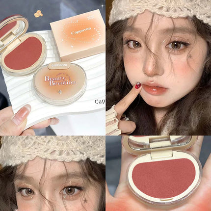 Cappuvini Gradient Soft Mist Monochrome Powder Blush Matte Makeup blush Palette Cosmetics Rouge