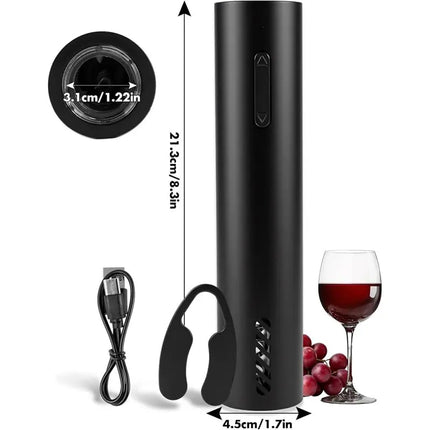 A98I-Rechargeable Battery Operated Wine Opener With Foil Cutter, Electric Wine Bottle Opener For Home, Kitchen, Party, Wedding