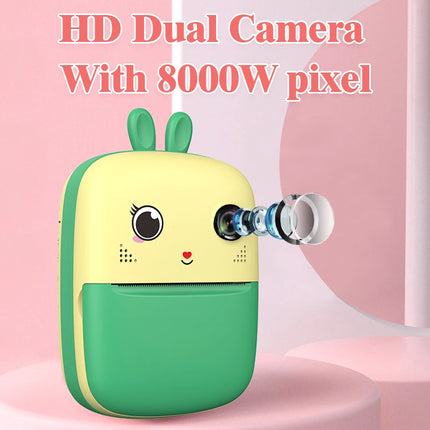 Children's Toys Instant Print Digital Camera Kids Paper Shoot Photo 1080p HD Video Cameras For Gifts Boys Birthday Girls Outdoor
