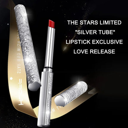 4pcs/set Star Wish Velvet Matte Lipstick Kit Moisturizing Non-stick Cup Succulent Lip Gloss Makeup Gift For Girls And Women