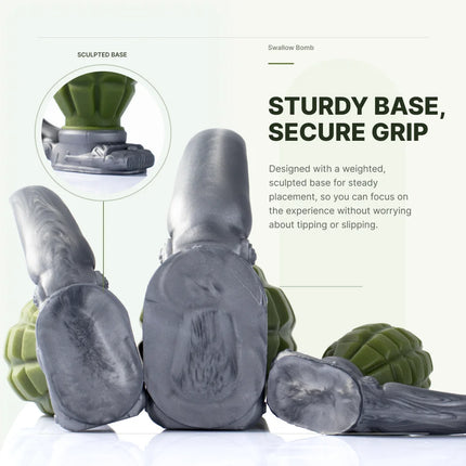KORYM Hand Grenade-style Anal Plug Sex Adult Toys for Men and Women Pure Silicone Anal Expansion Toys Butt Plug with Protrusions