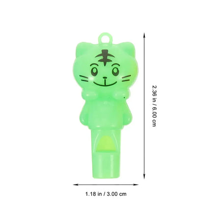 10pcs Cat Whistle Toy Cartoon Cat Whistle Party Whistles Musical Instrument Toy Gift for Kids Party Favors Birthday Bag Fillers