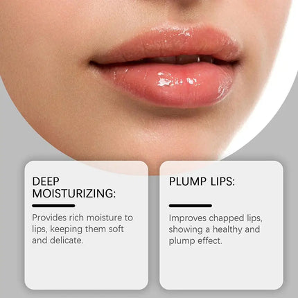Hyaluronic Acid Hydrating Anti-Cracking Lip Balm - Refreshing Fade Lip Lines Long-Lasting Moisturizing Daily Lip Skincare