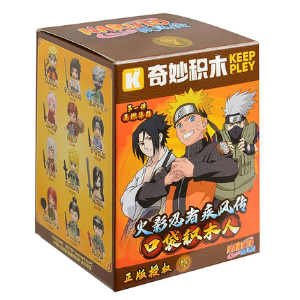 New Keeppley original Naruto cartoon blind box architectural drawings assembly Uzumaki Shipden action model toy children's gift