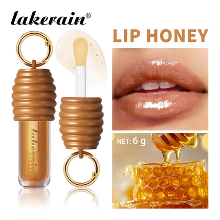 2pcs/set Honey Chocolate Lip Glaze Gloss Long-lasting Moisturizing Lip Oil Enhancing Complexion Reducing Lip Lines Lip Glosses