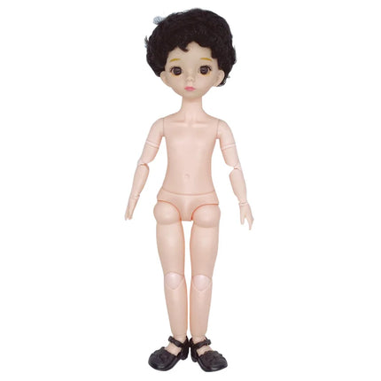 Boys 30cm Dolls With Hair 3D Eyes Shoes 20 Ball Jointed Swivel Naked 12 Inch DIY Collocation 1/6 BJD Doll for Kids Toys