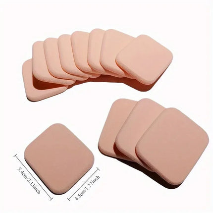 10 square super soft SBR edge-wet dry and dry powder puff makeup makeup beauty tools