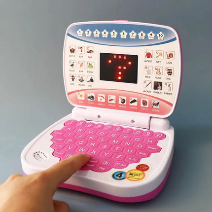 Electronic Learning Machine Educational English Language Learning Child Laptop Computer With Mouse English Laptop Toy Gift