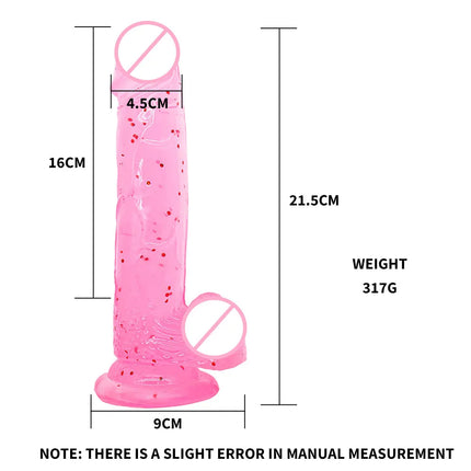 Transparent Realistic Dildo Penis Suction Cup Dildo Realistic Sex Toys for Lesbian Women Female Masturbator Big Dick Fake Dick