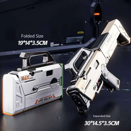New FMG9 Folding Submachine Water Gun Summer Prank Toy Mini Tactical Water Sprayer Pool Beach Water Fight Shooting Toys