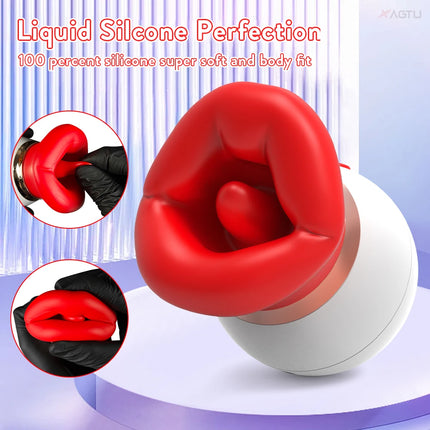 Sucking Vibrator for Women Tongue Licking Sucker Clit Clitoris Stimulator Female Oral Nipple Vacuum Vibrating Adults Sex Toys 18