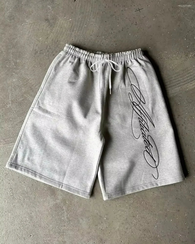 2026 Men's Shorts Streetwear American Retro Mens Hip Hop Graffiti Letter Baggy Sports Jogging Summer Casual Basketball Shorts