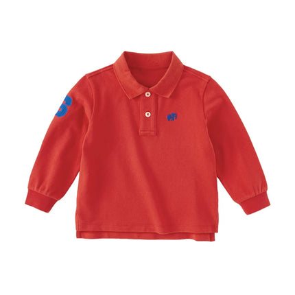 Dave Bella Boys Girls Clothing Lapel Cotton Long Sleeve Spring Autumn Version Solid Color Kids Fashion Polo Shirt DB3243929