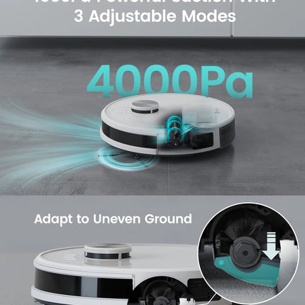 Lefant M1 LDS Robot Vacuum Cleaner with Multi Plane Mapping, 4000Pa Suction,Schedule, App/Alexa Control, for Pet Hair