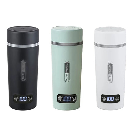 Portable Mini Temperature Adjustable Electric Water Heater Cup with Thermal Insulation for Office and Travel