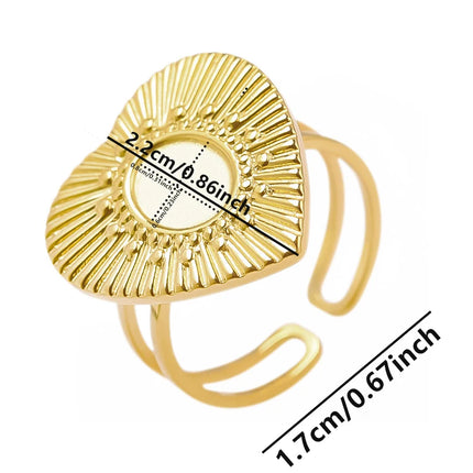 6pcs/lot Gold Plated Stainless Steel Base Rings Settings DIY Blank Knuckle Rings for Women Jewelry Charms Never Fade Wholesale