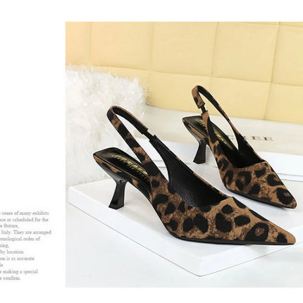 Banquet High Heels For Women Simple Slim Heels With Empty Pointed Toe Shoes With Tripping Temperament Fashionable Women's Shoes
