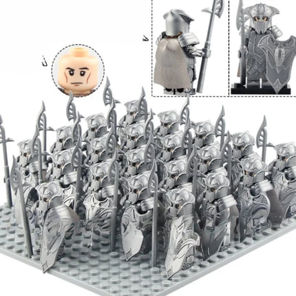 21PCS Medieval Ancient Roman Warrior Series Spartan 300 Warrior Children's Building Block Toys DIY Micro Scene Ornaments