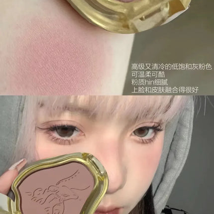 Mini Lasting Waterproof Face Blusher Face Contouring Soft Cheek Rouge Female Makeup Brighten Face Matte Natural Blush Palette