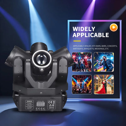 150W Laser Moving Head Beam Light RGBW 4-in-1 Effect Light DMX512 Remote Control DJ Disco Bar Dance Floor Christmas Party Light