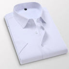 3XL / White short-sleeved shirt