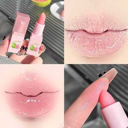 Guava Lip Care Set Fade Liplines Moisturizing Lip Balm Kit Hydrating Lip Gloss Relieve Dryness Soothing Lips Jelly Lips Mask Set